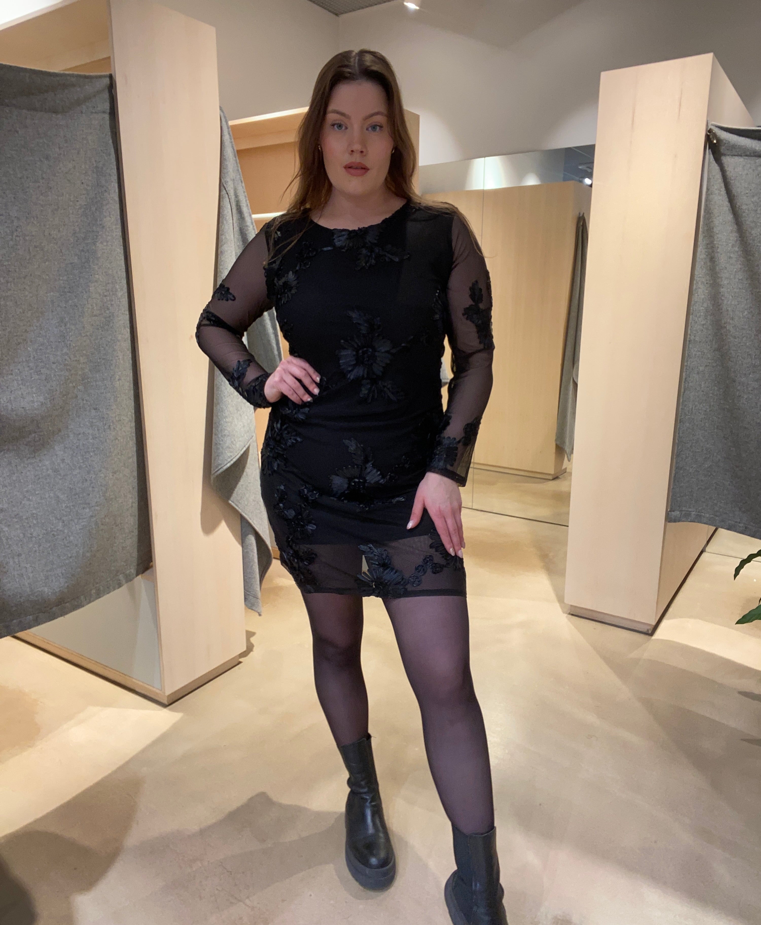 PCOFFIA Long Dress - Black